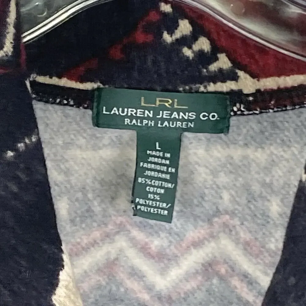 Lauren Ralph Lauren Black and Red Patterned Jacket - Picture 3 of 8